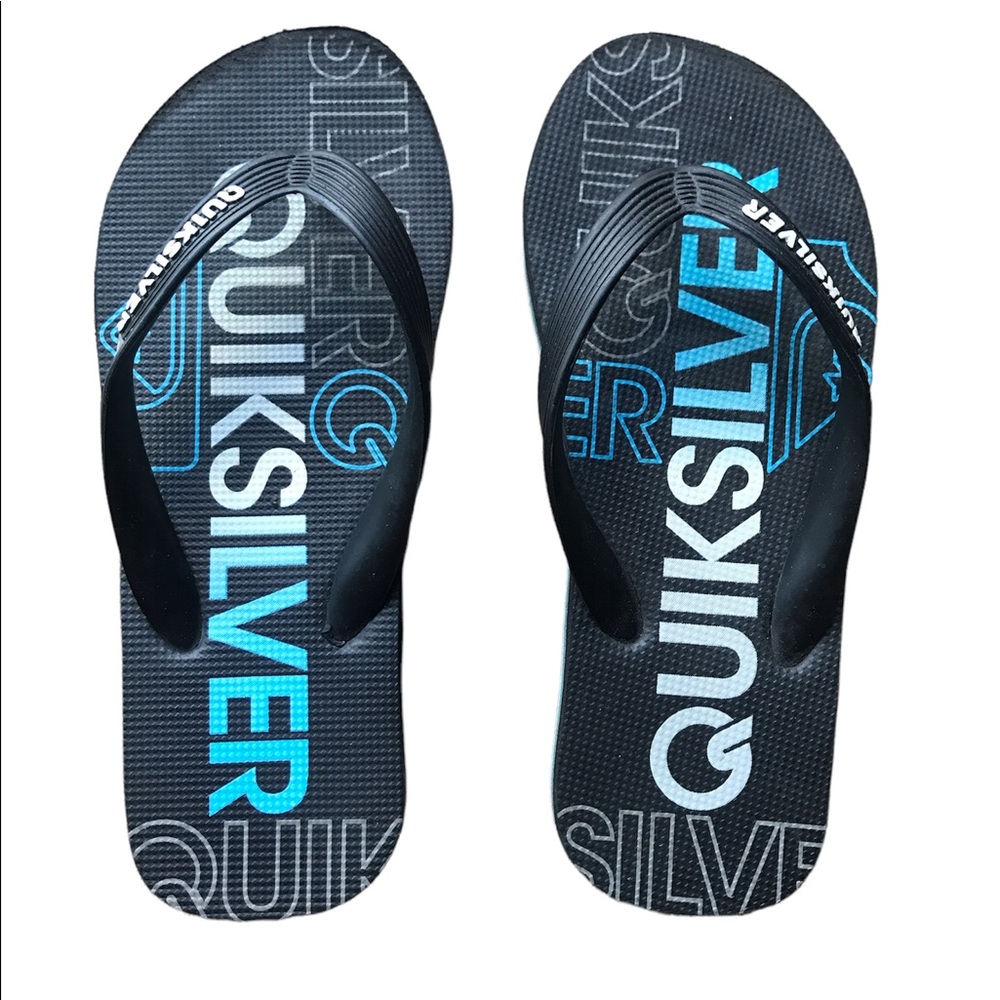 Kids quicksilver flip flops original brand size 2/3